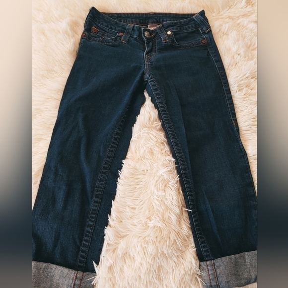 Ladies True Religion Denim / Jean Capris sz 27 (sz 4) - Picture 3 of 9